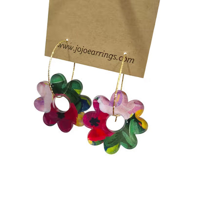 Jojobee Artsy  Earrings Print D