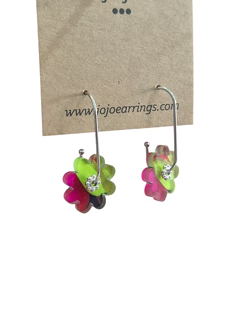 Jojobee Artsy  Earrings Print B