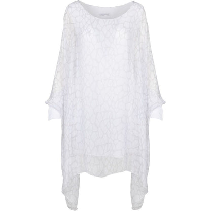 Woven Knitted Long Sleeve Tunic by M