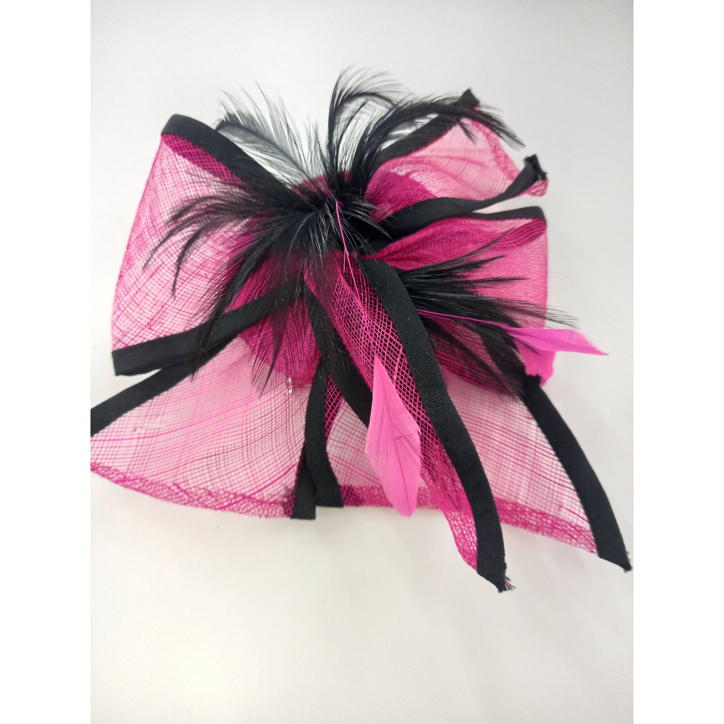 Fascinator Medium Big Bow Hot Pink