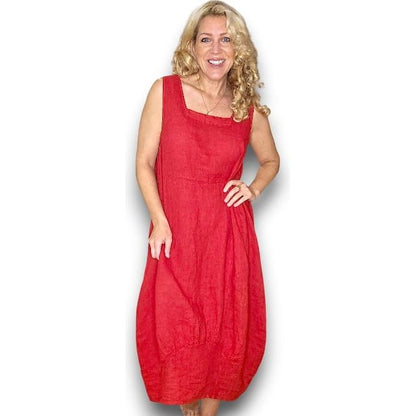 Helga May Plain Maxi Tank Dress