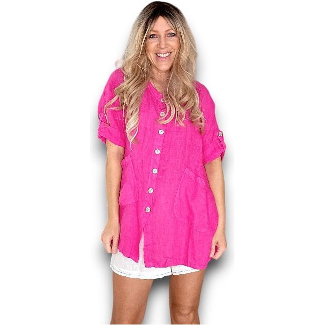 Helga May Pearl Button Shirt