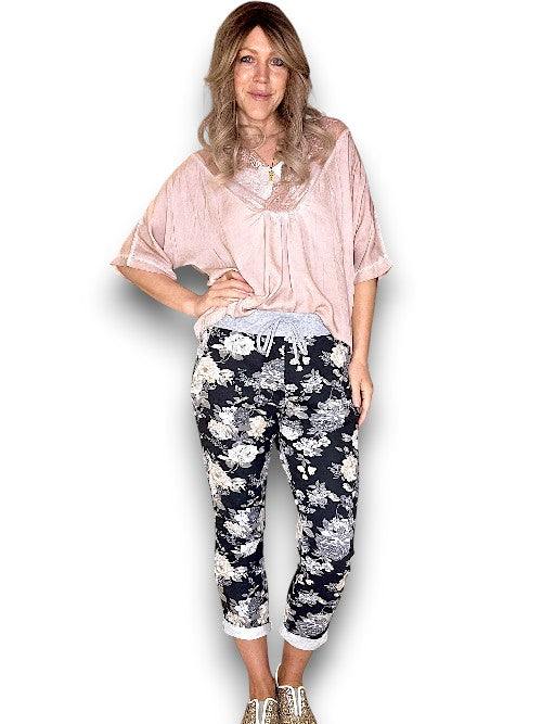 Cornelia Bouquet Rose Jogger