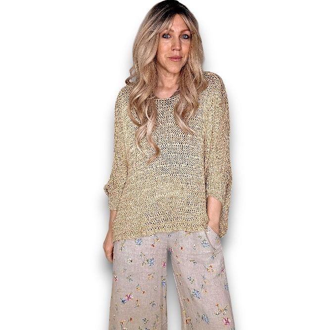 Helga May Crew Neck Boxy Knit