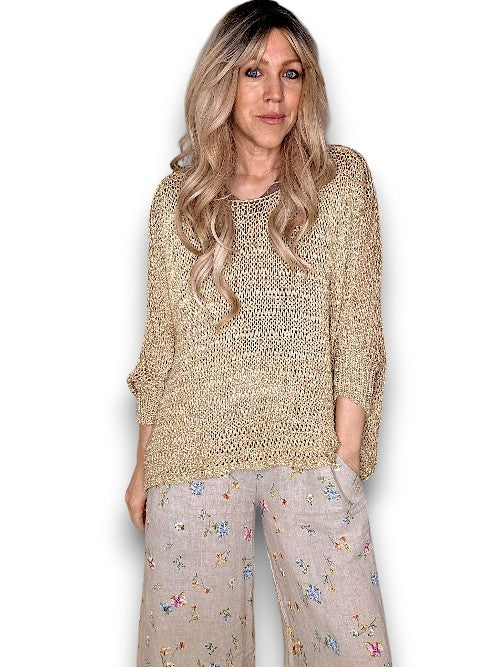 Helga May Crew Neck Boxy Knit