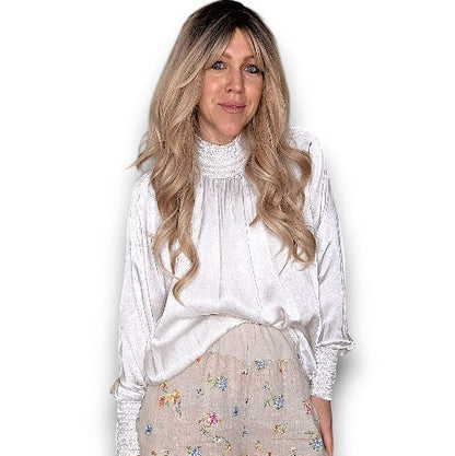 Helga May Silky Long Sleeve Top