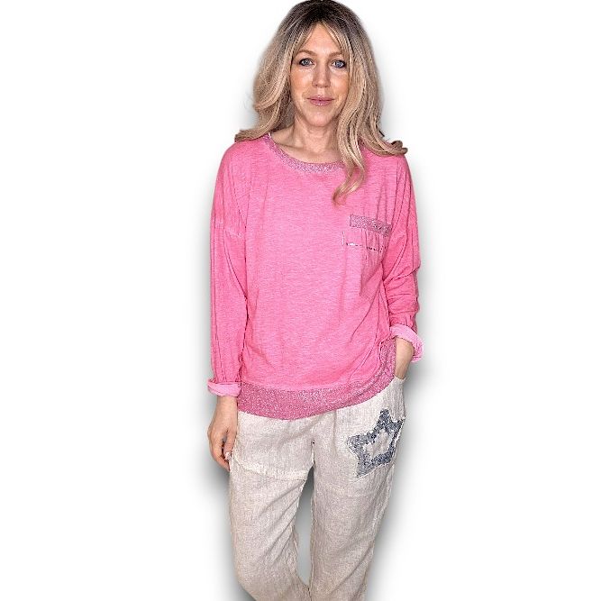 Diamante Long Sleeve Tee