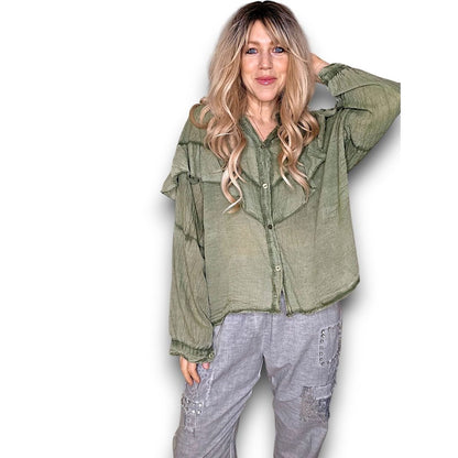 Frill Long Sleeve Tunic