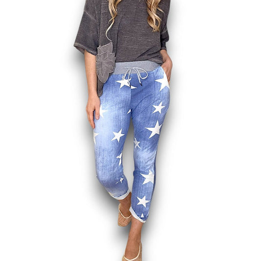 Cornelia Light Denim Star Jogger
