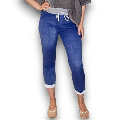 Cornelia Plain Dark Denim Jogger