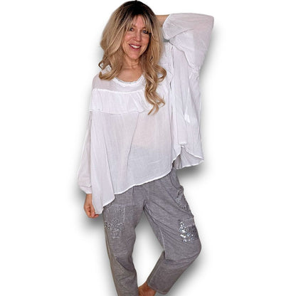 Helga May Frill Balloon Tunic