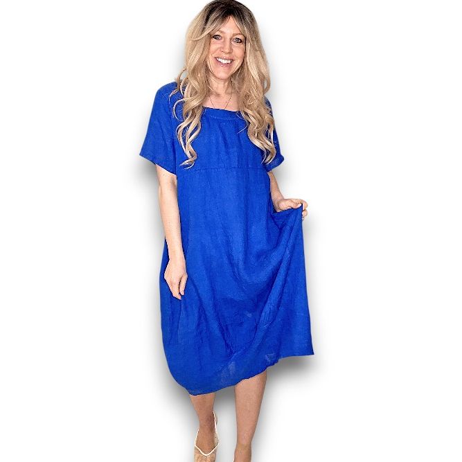 Plain Mid Sleeve Maxi Dress Sized