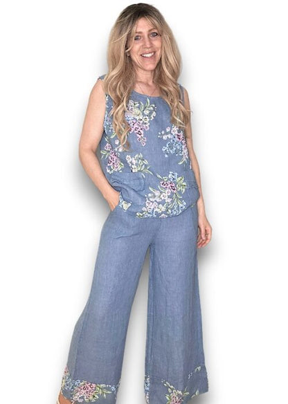 High Waist Pleats Rosie Leg Pants