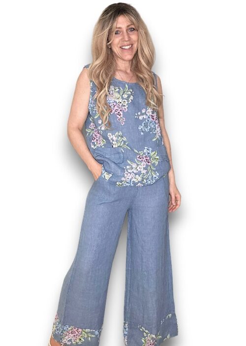 High Waist Pleats Rosie Leg Pants