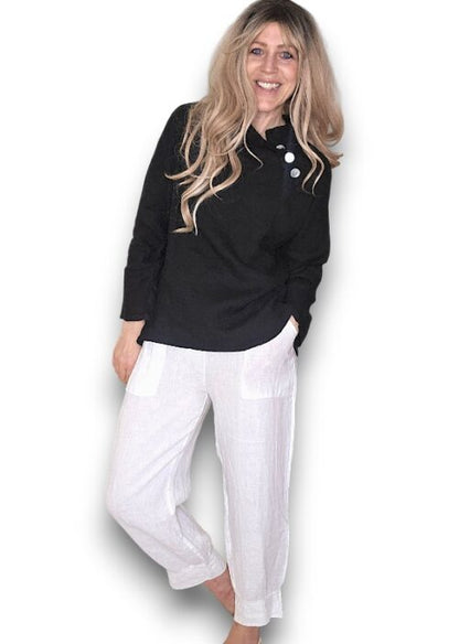 Pearl Button Moku Long Sleeve Top