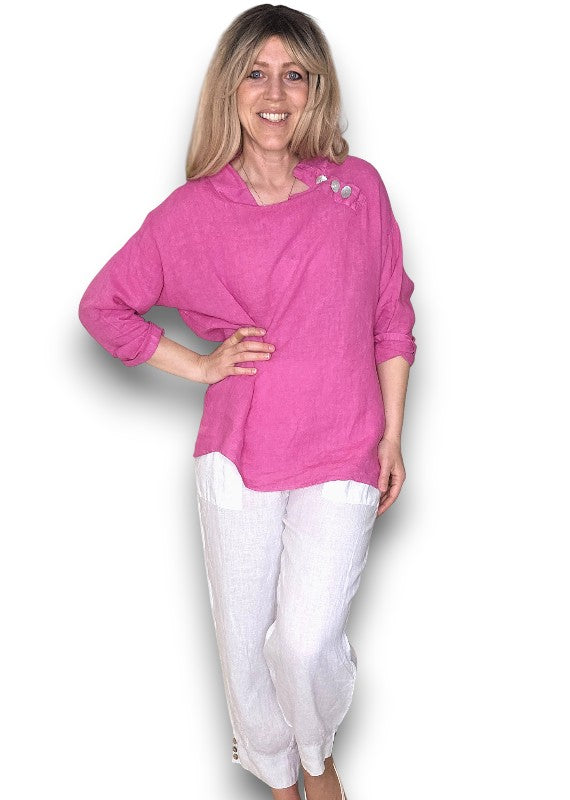 Pearl Button Moku Long Sleeve Top