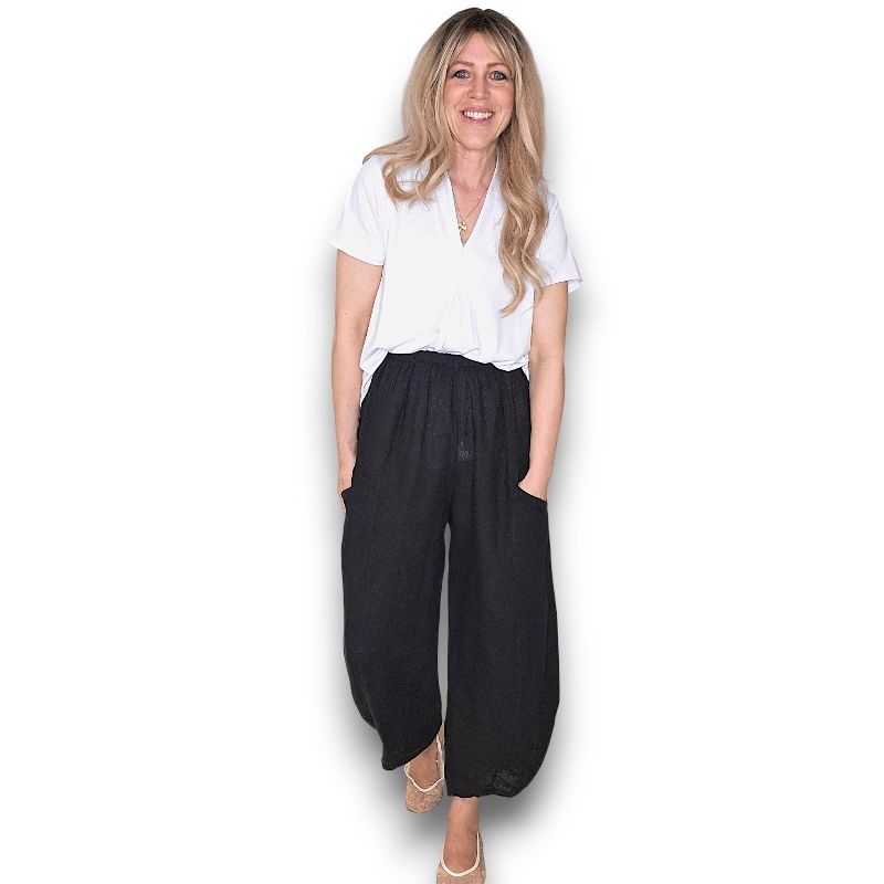 Helga May Barrel Linen Pants