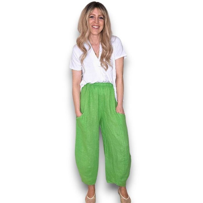 Helga May Barrel Linen Pants