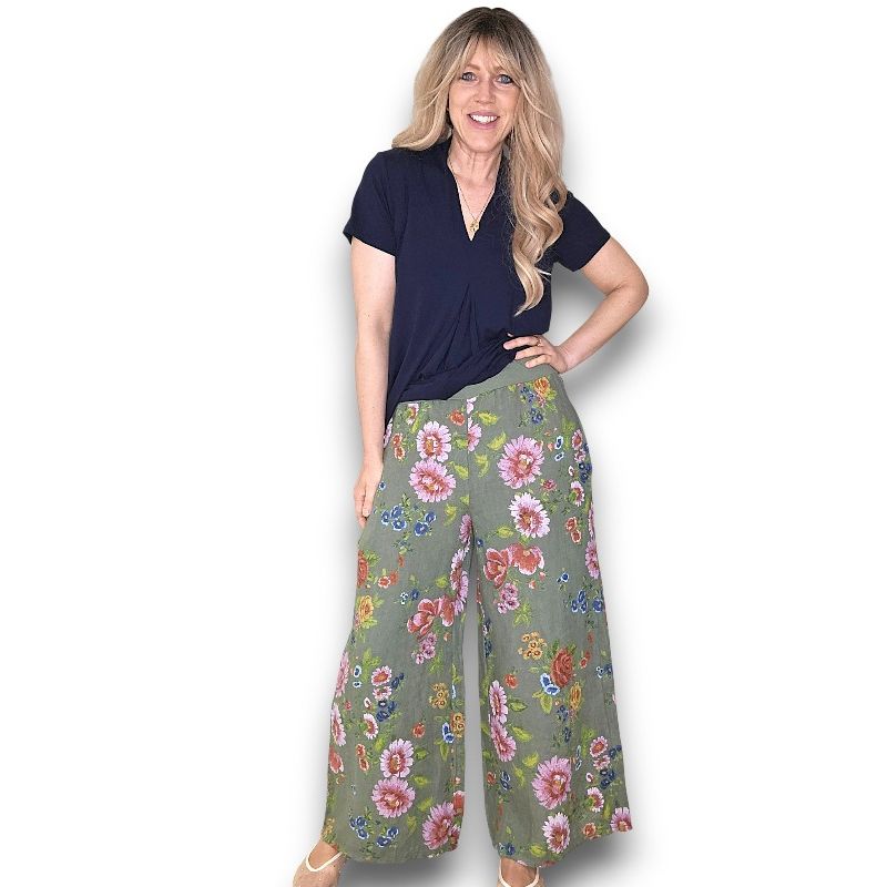 Palazzo Doily Rose Pant