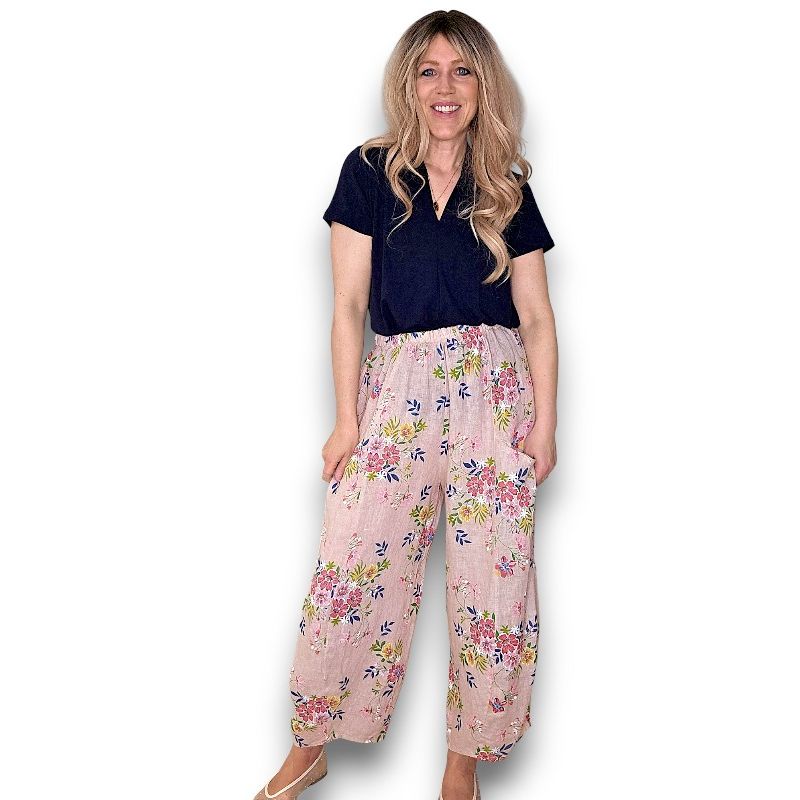 Helga May Wild Daisy Barrel Pant