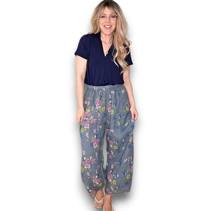 Helga May Wild Daisy Barrel Pant