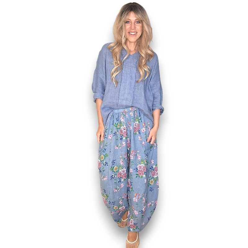 Helga May Wild Daisy Barrel Pant