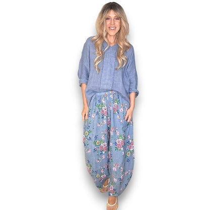 Helga May Wild Daisy Barrel Pant