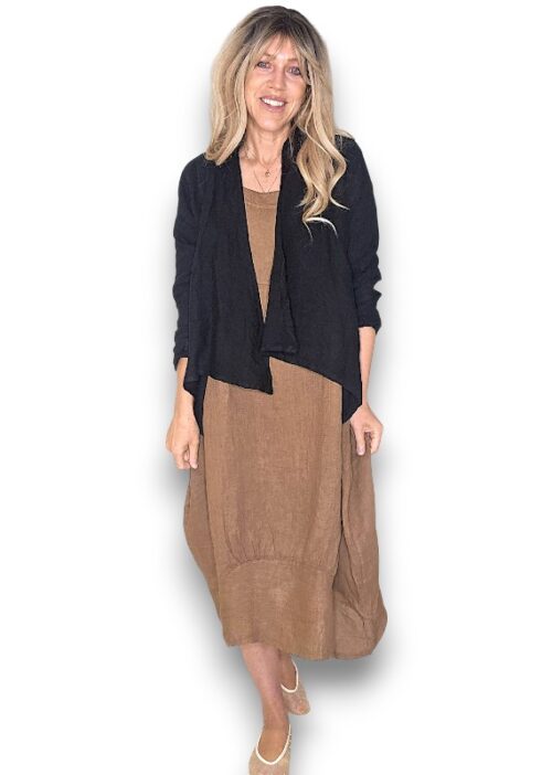 Plain Angle Linen Cover Up