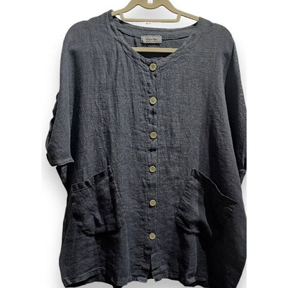 Helga May Pearl Button Shirt