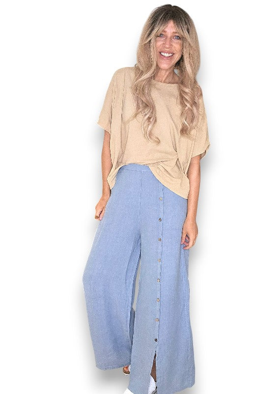 Front Row Button Sailor Pant