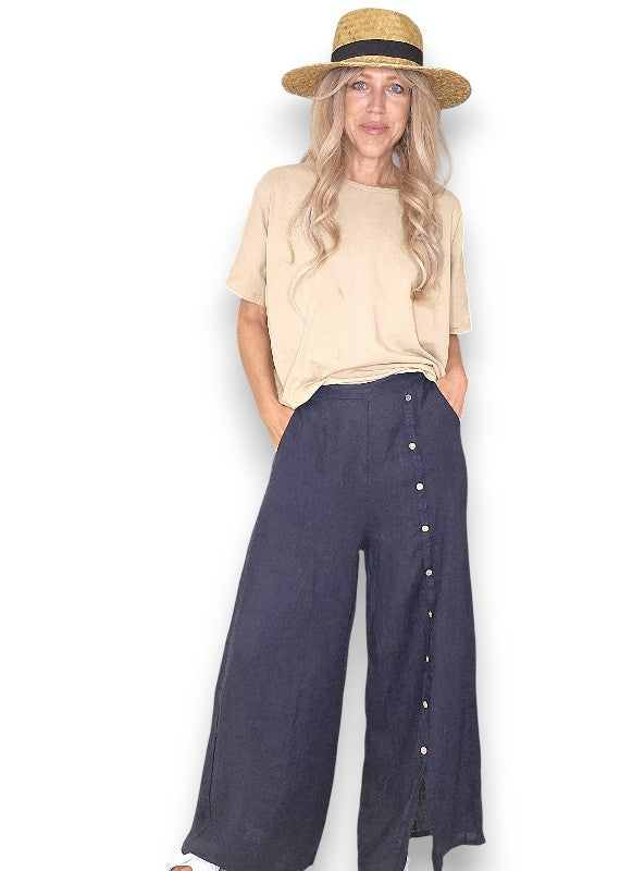 Front Row Button Sailor Pant