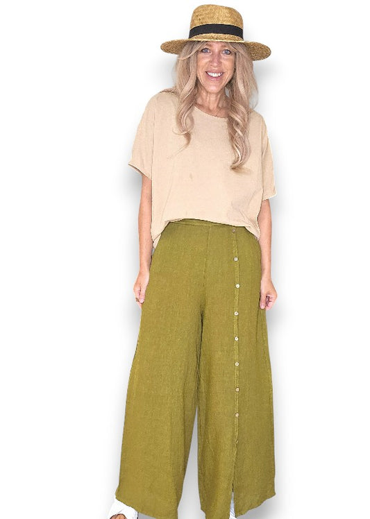 Front Row Button Sailor Pant