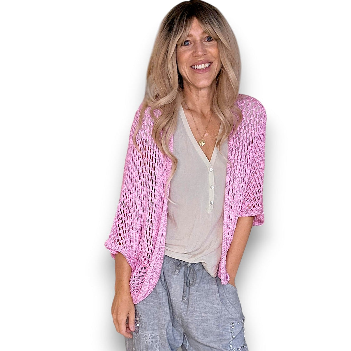 Helga May Crochet Star Cardi