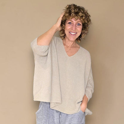 Alpaca Blend Batsleeve Knit