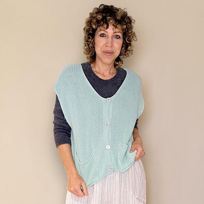 Helga May Pure Cotton Knit Vest