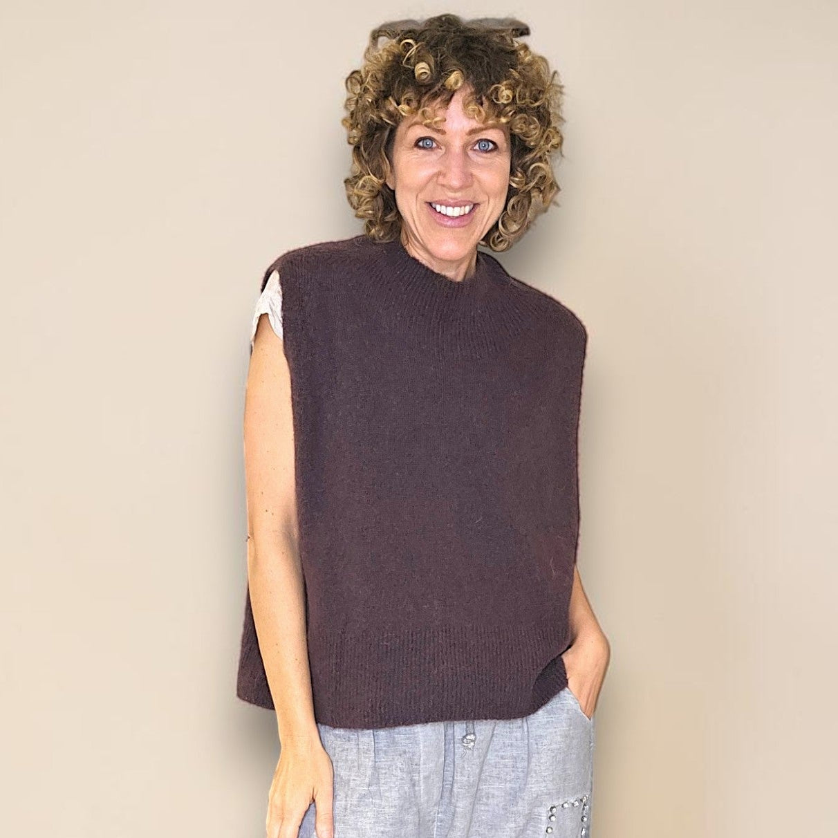Helga May Cowl Vest