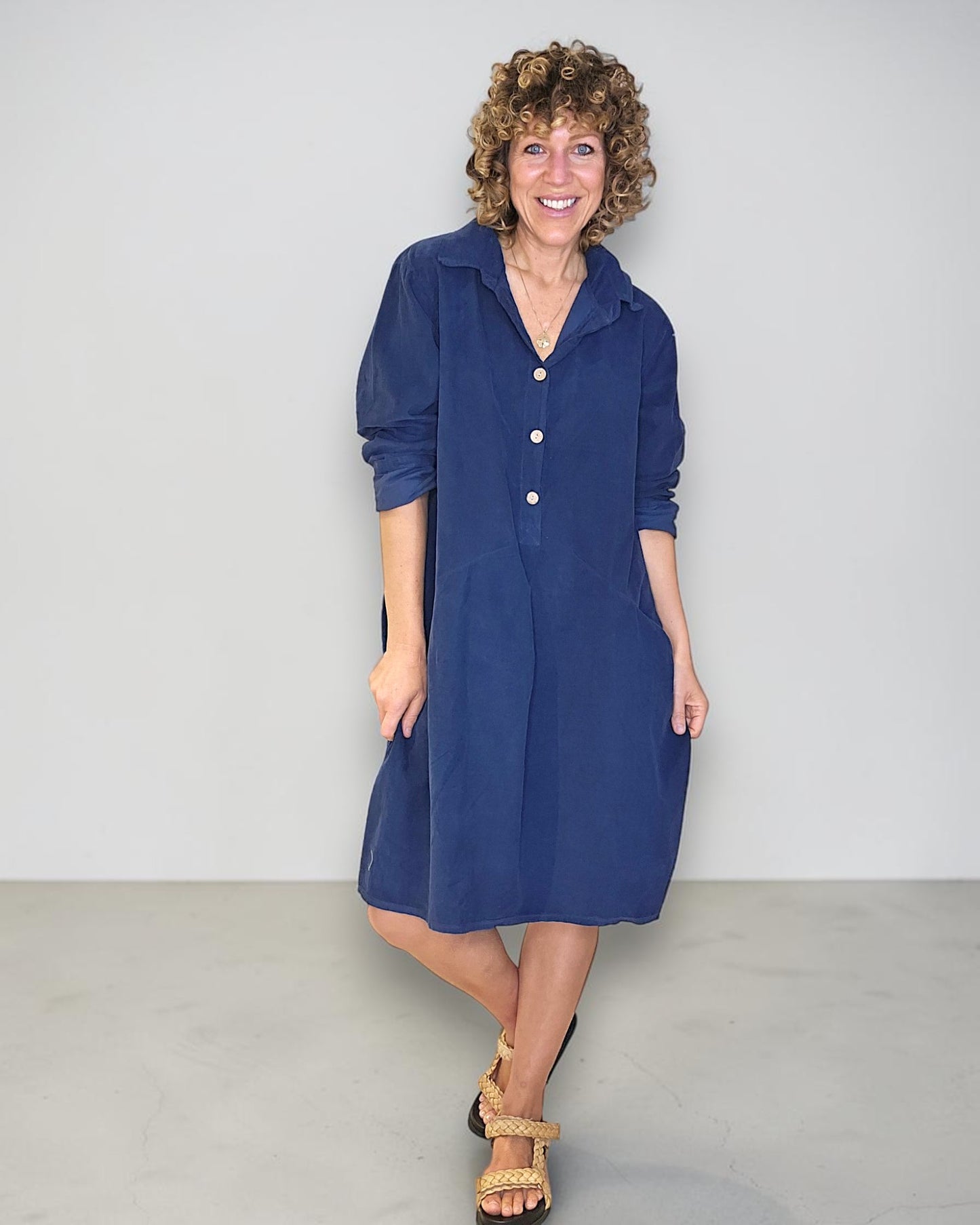 Helga May Corduroy Shirt Dress