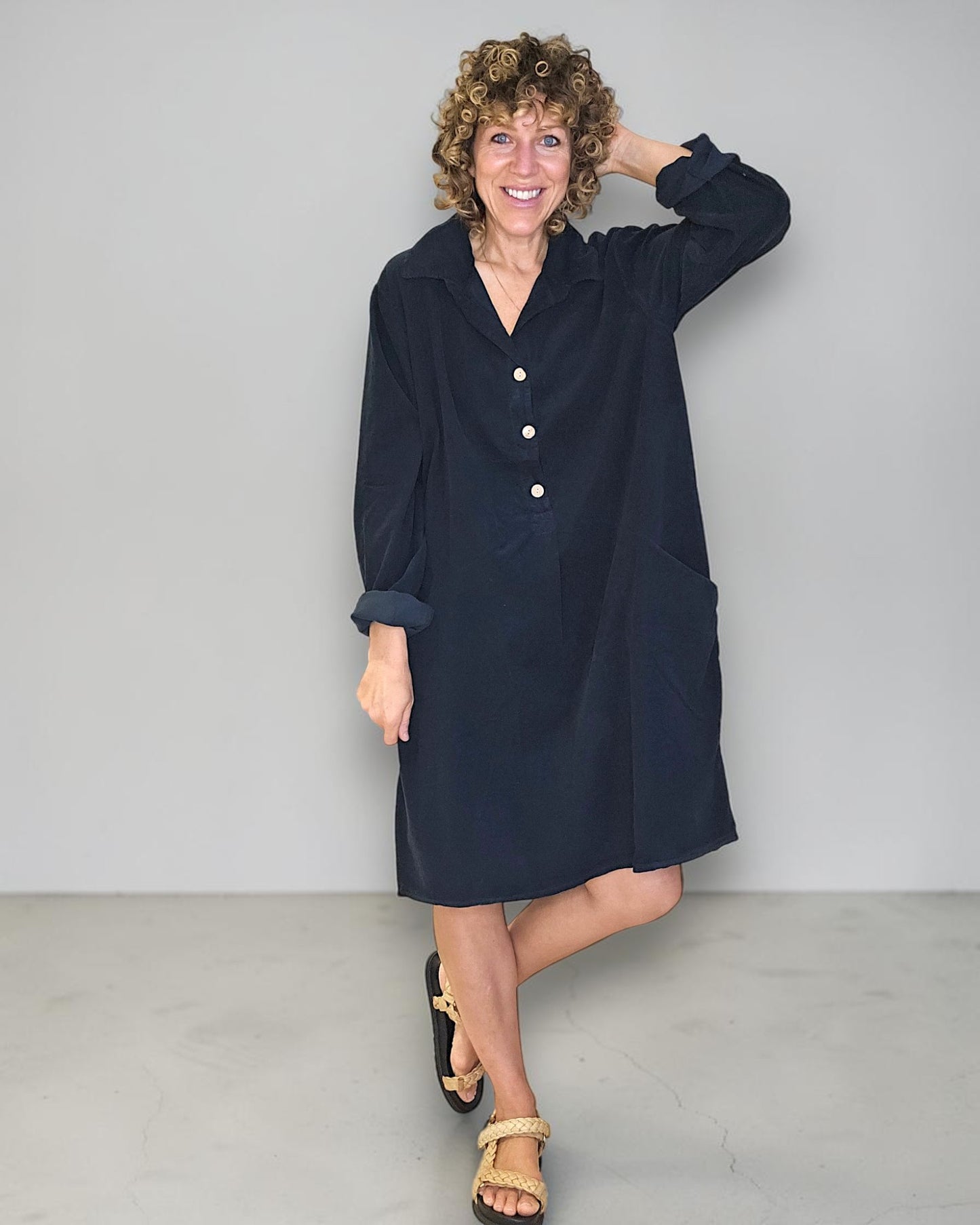 Helga May Corduroy Shirt Dress