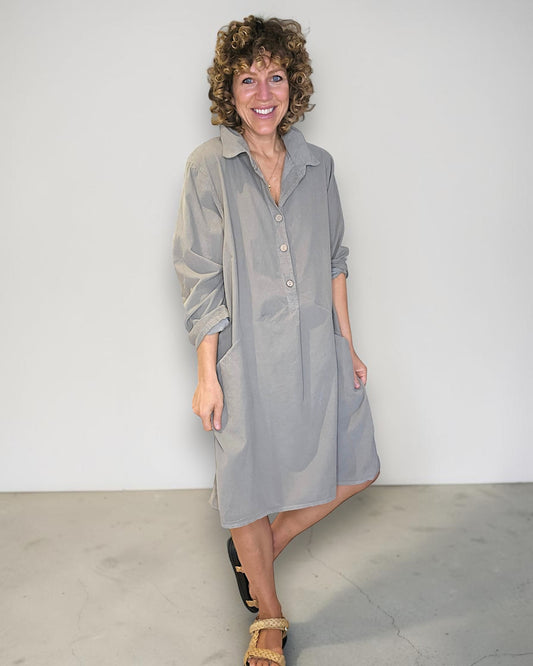 Helga May Corduroy Shirt Dress