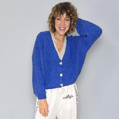 Helga May Chenille Cropped Cardi