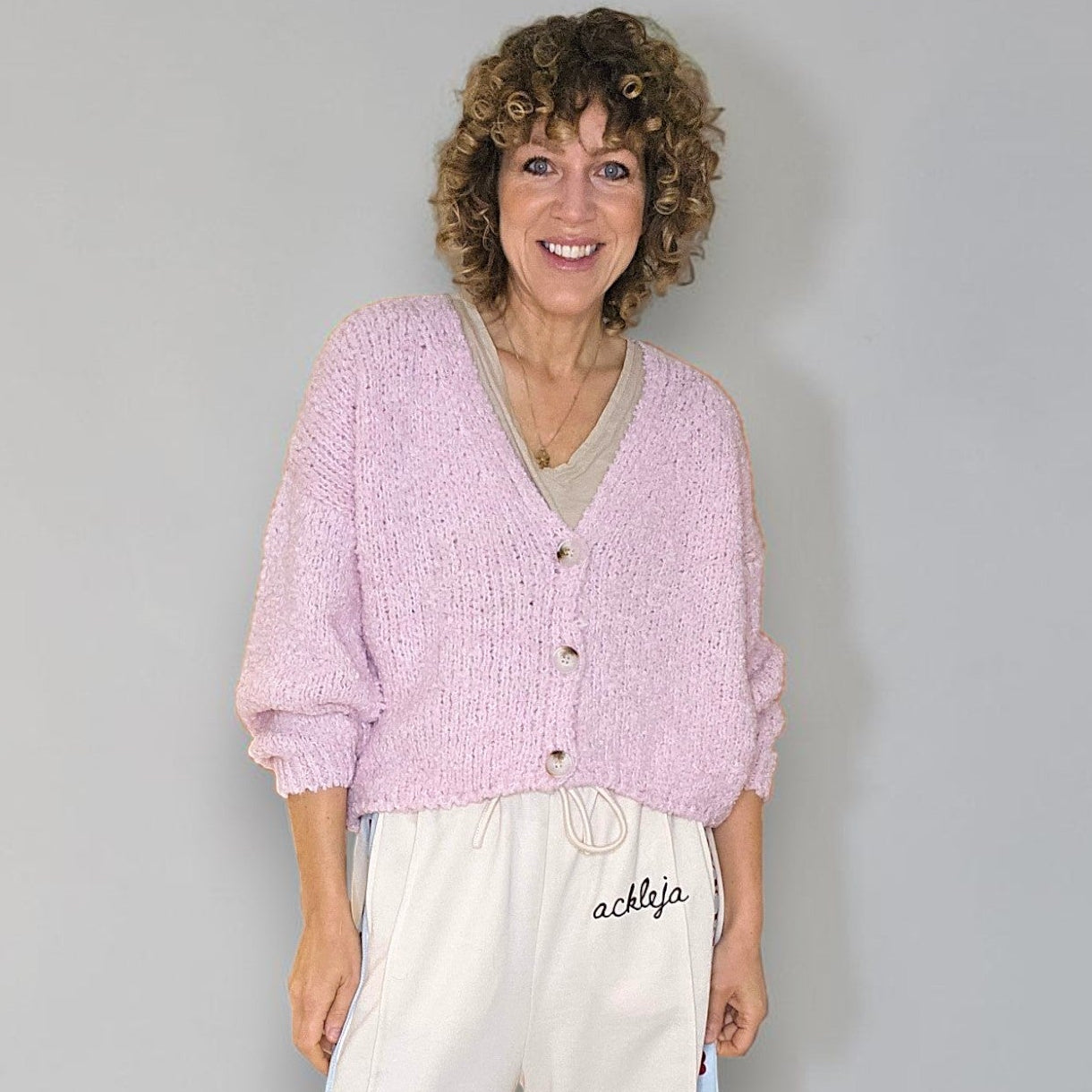 Helga May Chenille Cropped Cardi