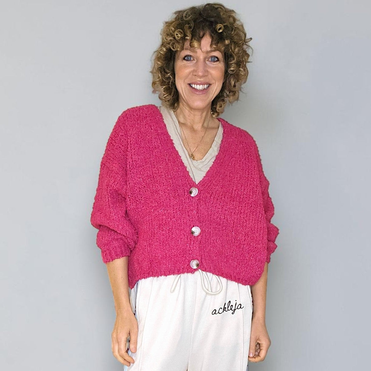 Helga May Chenille Cropped Cardi