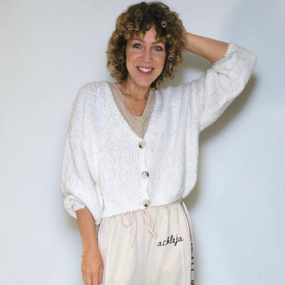 Helga May Chenille Cropped Cardi