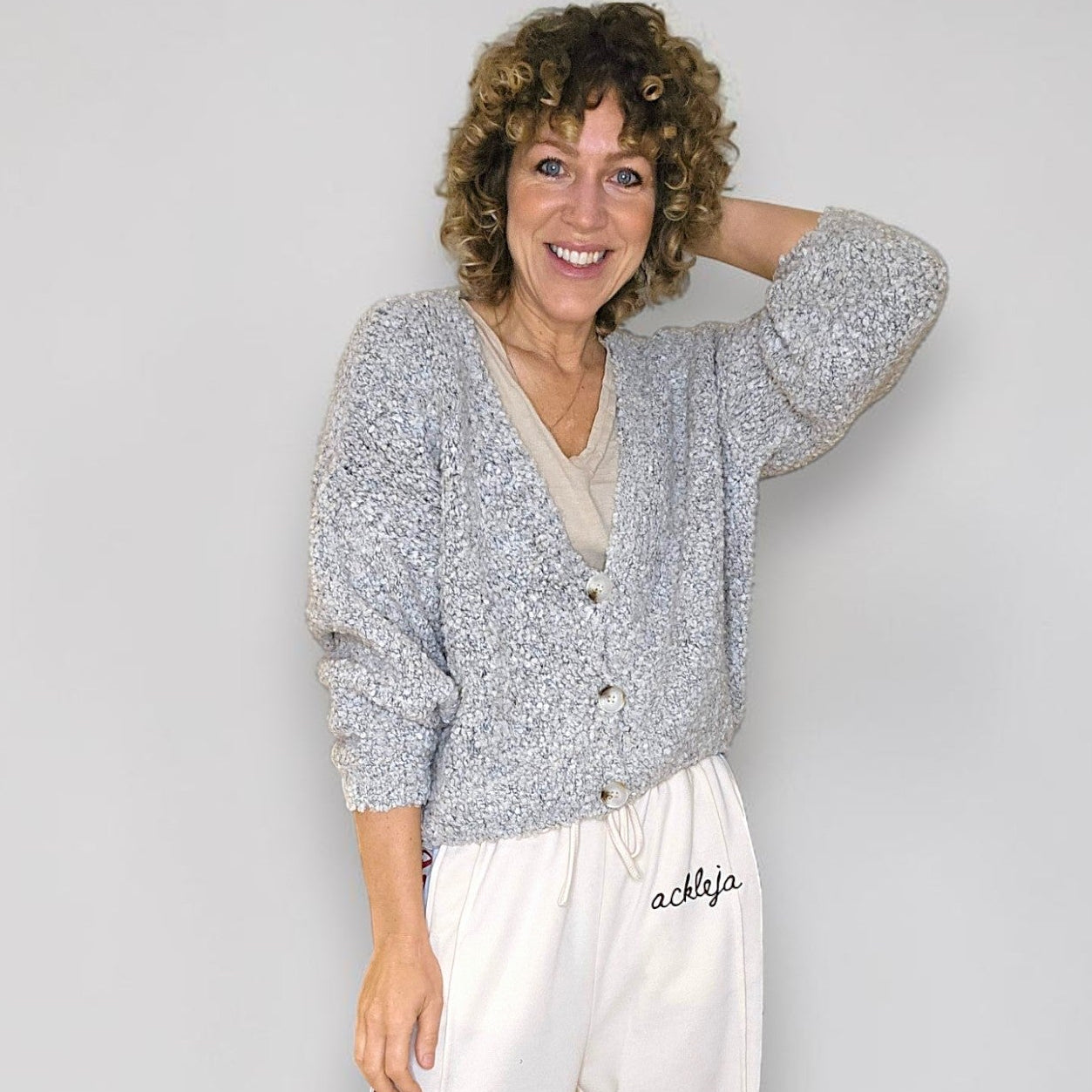 Helga May Chenille Cropped Cardi