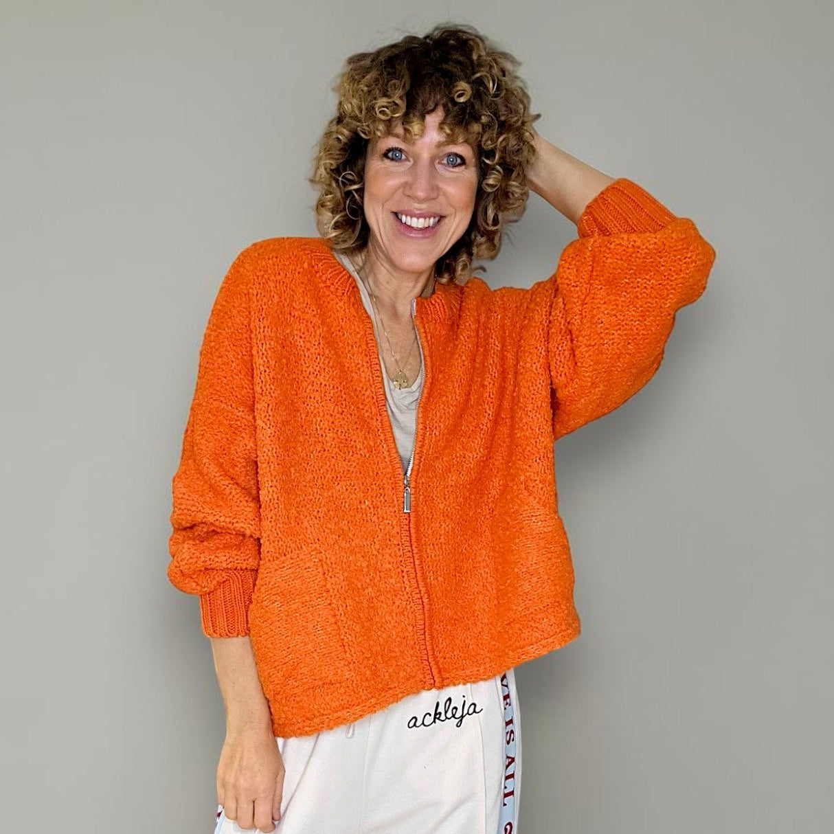 Helga May Chenille Zip Jacket