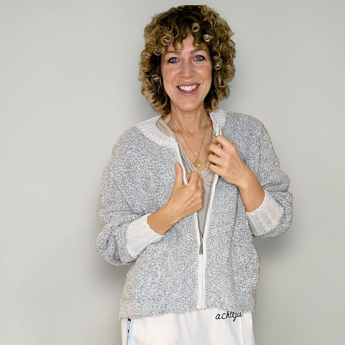 Helga May Chenille Zip Jacket