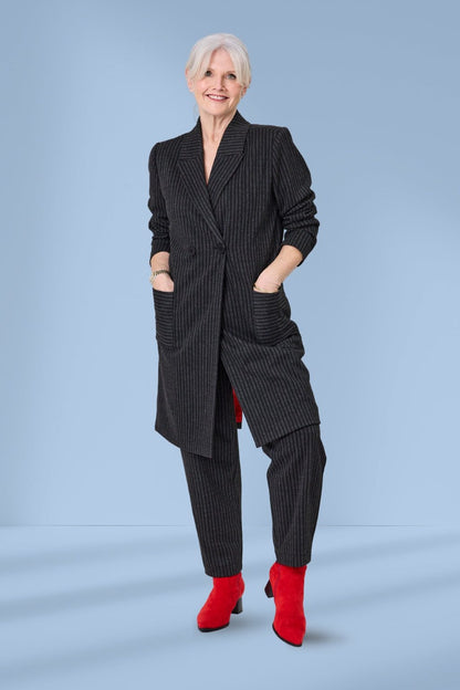 Hedda Pinstripe Coat LTD367
