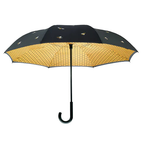 Galleria Reverse Close Bees Umbrella