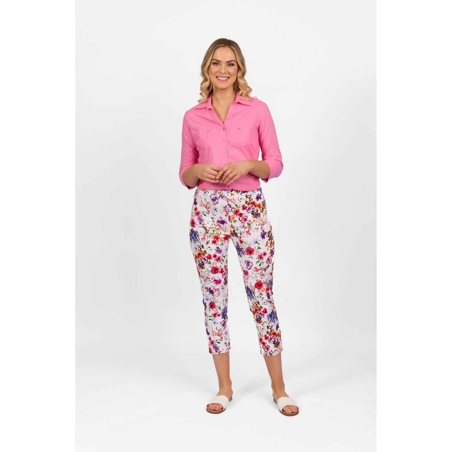 SKINNY Printed Leg 7/8 Pull On 271LW