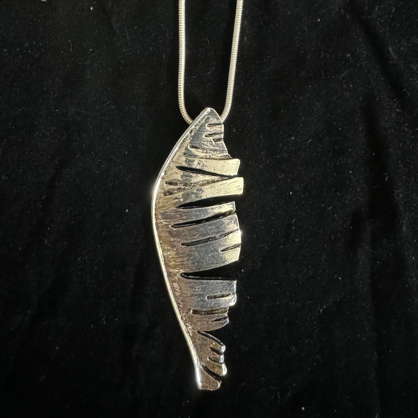 Silver Feather Necklace